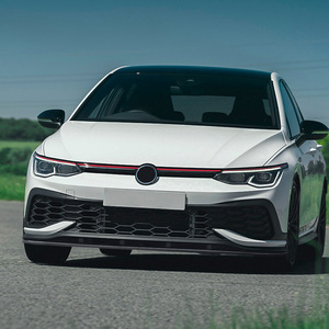 Lèvre de pare-chocs avant Amp-Z pour Volkswagen Golf Mk8 Gti Cs R texture fibre de carbone noir piano - Product Image 3