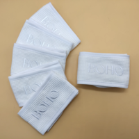 Bandeau en coton gaufré personnalisé avec logo pour filles, bandeau de spa pour filles, bandeau élastique brodé avec logo pour femmes, vente en gros
