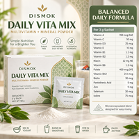 Poudre de multivitamines et de minéraux sans saveur en sachets de 3g pour café, jus, nutrition quotidienne, marque privée OEM ODM