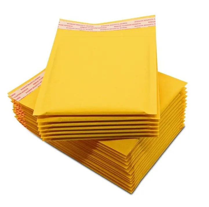 Personnalisation professionnelle papier kraft indéchirable rembourré enveloppes à bulles enveloppes sacs d'expédition à bulles