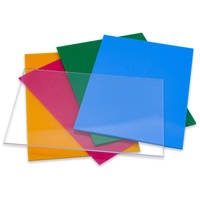 Plaque acrylique 2mm 3mm 2m*1m multicolore PMMA haute brillance service de découpe transparence 92%-93%