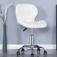 Chaise de bureau pivotante moderne et élégante, revêtement en cuir PU, base en acier, hauteur réglable - Qualité professionnelle pour usage domestique/bureau
