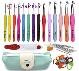 Agujas de tejer DIY de opción múltiple, juego de accesorios de ganchillo, Kit de ganchillo para principiantes, juego de ganchos de tejer de ganchillo para hilo de ganchillo - Product Image 2