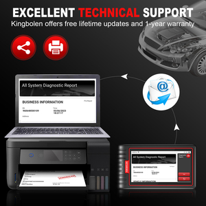 KINGBOLEN S6 OBD2 เครื่องอ่านโค้ดรถยนต์ระดับมืออาชีพ สำหรับ Android รองรับการใช้งานทั่วไป พร้อมระบบ Auto-VIN - Product Image 4
