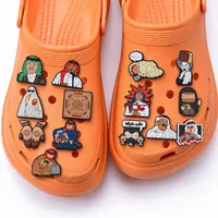 Op maat gemaakte cartoonfiguurtjes voor schoenen uit het Midden-Oosten, PVC-clogdecoraties, rubberen slipperaccessoires, schoenbedels voor groothandel