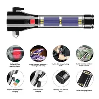 Lampe torche LED SA-T01 à lumière puissante, multifonction, marteau de sécurité automobile, éclairage de travail pour situations d'urgence et de secours, rechargeable par USB