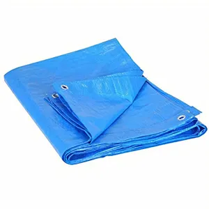 China Supplier 100% PE Plastic Awning Cover Tent Open Top Container Sheet Tarpaulin Tarp
