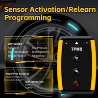 Sensor TPMS Bluetooth Universal Programable, Escáner de Presión de Neumáticos con Aplicación Móvil (OBD2 + Sensor TPMS + Herramienta de Diagnóstico)