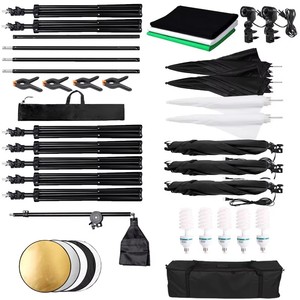 ชุดไฟสตูดิโอถ่ายภาพ วิดีโอ ไลฟ์สด พร้อมซอฟต์บ็อกซ์ ร่มสะท้อนแสง ฉากหลัง ขาตั้งกล้อง และอุปกรณ์เสริม - Product Image 6