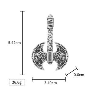 Collar Vikingo con Martillo de Thor Nórdico para Hombre y Mujer, Collar con Colgante de Hacha de Perun, Joyería Religiosa Vintage de Acero Inoxidable, Regalos - Product Image 5