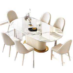 Silla de Comedor Moderna de Lujo Estilo Nórdico con Respaldo Alto <span class=keywords><strong>y</strong></span> Tapizado para Restaurante, Hogar <span class=keywords><strong>y</strong></span> <span class=keywords><strong>Cocina</strong></span>, Juego de Muebles de Comedor - Product Image 6