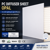 Plaque diffuseur de lumière en polycarbonate givré opale, vente en gros, commande en vrac, approvisionnement direct usine