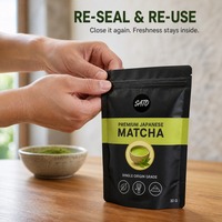Sachet Doypack Recyclable Qualité Alimentaire en PE avec Fermeture Zip Refermable, Étanche à l'Humidité pour Aliments Bébé et Sucre, Personnalisable