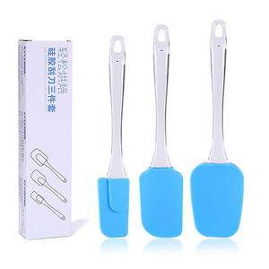 उच्च गुणवत्ता 3 पीसी स्पष्ट प्लास्टिक हैंडल सिलिकॉन केक पाउडर मिश्रण के लिए बेकिंग उपकरण - Product Image 6