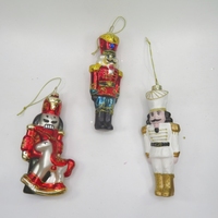 Kerstboomdecoratie Mooi roze zwart zilver boormachine-flits glitter glazen ornament figuurtje