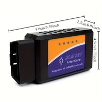 ELM327 herramienta de diagnóstico de coche 1996 OBD2 lector de código, con analizador electrónico de motor en inglés, para vehículos
