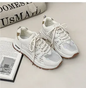 รองเท้ากีฬาสไตล์เรโทรรุ่นใหม่ 026 ทุกแบบ พื้นหนานุ่มพิเศษ สีขาวระบายอากาศได้ดี เหมาะสำหรับการเดินในฤดูร้อน - Product Image 2