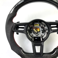 Volant sport en fibre de carbone LED personnalisé compatible avec Porsche 911 991 918 718 970 958 Panamera Macan Cayenne Cayman