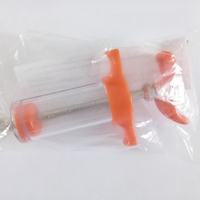 Seringue vétérinaire pour oiseaux réglable et réutilisable de 20 ml, certifiée CE, en plastique blanc, GREAT FARM