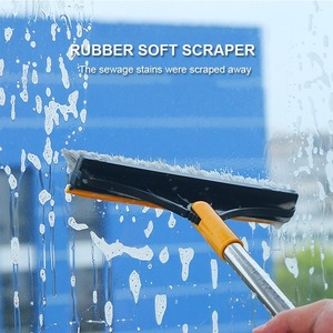 2-Trong-1 Ma Thuật Chổi Bàn Chải Với Dài Xử Lý Có Thể Tháo Rời Wiper Và Squeegee Cứng Lông Sàn Lau Sợi Đầu - Product Image 6