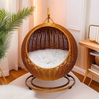 Lit rond en plastique pour chat, fournitures pour animaux de compagnie, nid d'été pour animaux, niche rafraîchissante pour chien, hamac surélevé pour chat, tapis universel toutes saisons pour chat