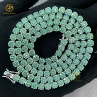 Diverses couleurs Taille Moissanite Tennis Chaîne Femme Homme Classique Simple Style 925S Coloré Moissanite Tennis Collier