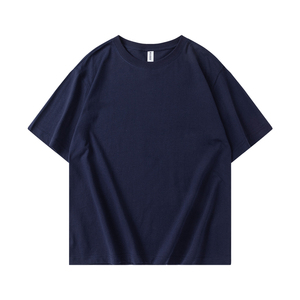 T-shirt en coton 100% pour homme, col rond, avec motif en relief, prix d'usine en gros, MOQ 1 pièce - Product Image 2