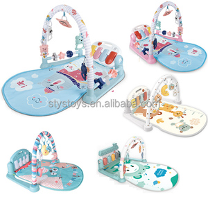 Tappetino Gioco per Neonati con Tastiera Musicale, Coperta Attività con Sonagli Pendenti, Palestrina per Bambini con Piano e Supporto Fitness - Product Image 6