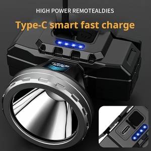 Xinsite 1800mAh cảm ứng LED Đèn pin không thấm nước XHP50 với ABS Loại C Pin cho câu cá đi bộ đường dài đầu Torch ngân hàng điện - Product Image 2