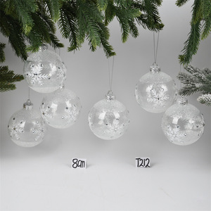 Adornos navideños hechos a mano OEM, decoración colgante, adornos <span class=keywords><strong>de</strong></span> esfera <span class=keywords><strong>de</strong></span> <span class=keywords><strong>vidrio</strong></span> <span class=keywords><strong>de</strong></span> colores soplados, Bola <span class=keywords><strong>de</strong></span> Navidad - Product Image 6