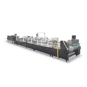 [JT-650GS]4/6 Corner Automatic Folder Gluer Machine Crash Lock Bottom Three Point Straight Line Pre-Folding Machinery CE