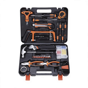 Home Maintenance <b>Tool</b> <b>Set</b> 82-Piece Steel Hand <b>Tools</b> With Adjustable Wrenches And 1/4 In Socket Drive In Hard Case - Product Image 1