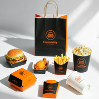 Échantillon Gratuit : Boîte en Carton Jetable pour Frites, Emballage Alimentaire Personnalisé, Boîtes à Burgers, Boîtes à Poulet Frit, Boîtes à Popcorn, Contenant à Emporter