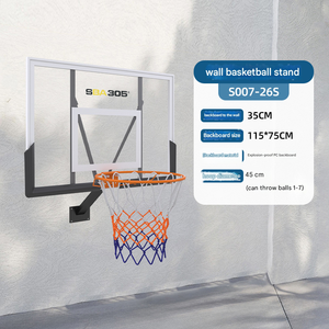 Aro de Baloncesto de Pared para Adultos y Niños, Uso Doméstico, Tablero de Acero/PC, Entrenamiento de Elevación - Product Image 5
