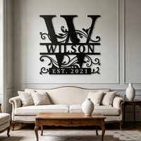 Panneau mural personnalisé en métal avec nom de famille et logo sur mesure pour la décoration de la ferme