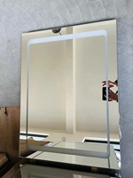 Miroirs LED rectangulaires modernes avec fonction anti-buée, écran tactile, éclairage intégré, indice de protection IP44