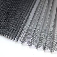 Moustiquaire plissée en fibre de verre pour fenêtre, maille ultra-fine pliable anti-insectes pour la maison, taille personnalisée, directement de l'usine, OEM