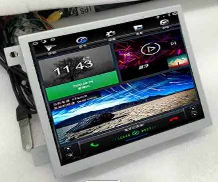 Tesla gaya untuk pengisi daya Dodger audio Mobil navigasi multifungsi mendukung 360 carplay Android 12 radio mobil