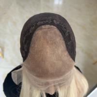 Peluca rubia sin pegamento de cabello virgen europeo HD con capas de ondas rectas largas y reflejos, densidad del 150%, para mujeres blancas