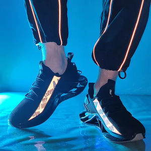 Zapatos Deportivos de Malla Rojos de Moda, Fluorescentes, Casuales, Ligeros, Duraderos y Transpirables para Hombre - Product Image 6