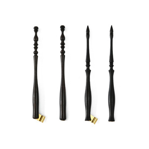 Stylo à plume en bois <span class=keywords><strong>Qalam</strong></span> gothique, calligraphie arabe, encre anglaise, Bf, bride dorée, élégant et écologique - Product Image 1