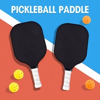 Raquette de pickleball hybride MST Custom OEM T700, surface texturée, noyau en nid d'abeille en fibre de carbone de 16 mm, puissance et contrôle.