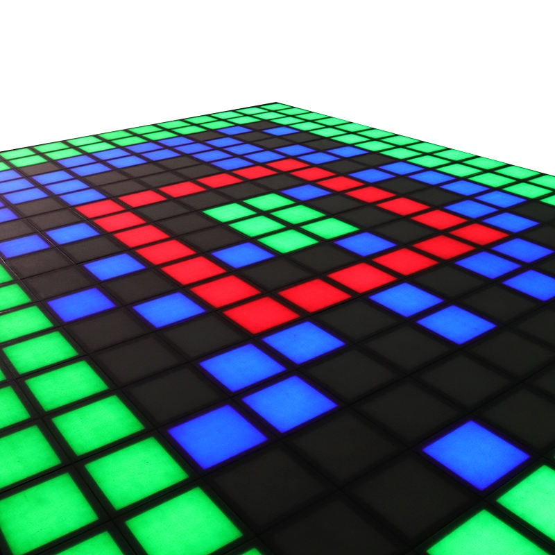 Interactive RGB LED Floor Game - 30x30cm LED Dance Floor