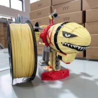 Filamento PETG Mate Amarillo Pálido para Impresora 3D, Extrusión Estable Sin Obstrucciones, para Modelos de Anime y Proyectos de Aficionados