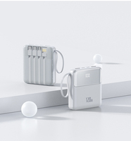 Promotion : Mini Powerbanks Portables à Prix Abordable, Charge Rapide, LED, Câbles Intégrés, Chargeur Rapide 10000mAh pour Téléphones