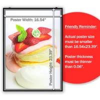 Panneau d'affichage LED Boîte à lumière LED en cristal A3 A4 Ultra Slim LED Boîte à lumière pour dessin Poster Boîte à lumière LED Panneau de menu