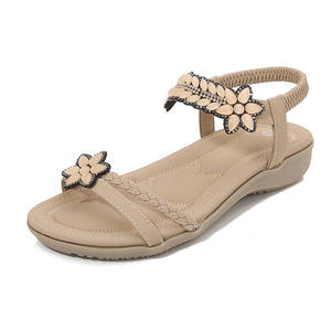 Sandalias de Verano de Moda para Mujer, de Cuero Genuino, Punta Abierta, Diseño con Tiras Resistentes para Primavera - Product Image 2
