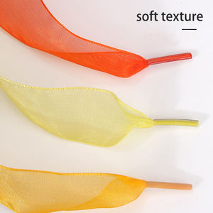 Pita nilon benang sifon datar transparan multiwarna lebar 2.5cm olahraga untuk sepatu kasual dikemas dalam sepasang - Product Image 6