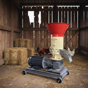 Machine à granulés de biomasse à matrice plate pour sciure de bois, paille et herbe - Product Image 4