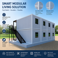 Maison conteneur à construction rapide, unité modulaire à aménagement flexible pour hôtel, appartement et logement du personnel